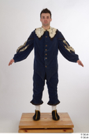  Photos Man in Historical Dress 19 16th century Blue suit Historical Clothing a poses whole body 0001.jpg